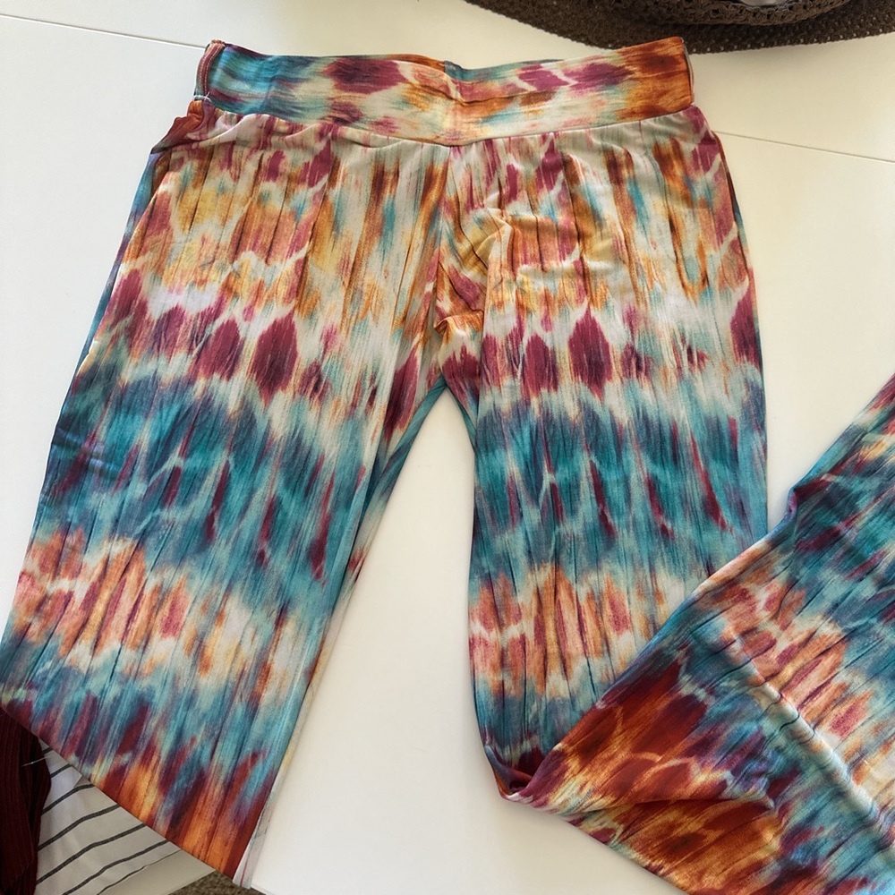 Lady Lux feather wash pants